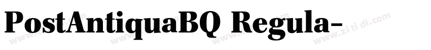 PostAntiquaBQ Regula字体转换 PostAntiquaBQ Regula字体转换
